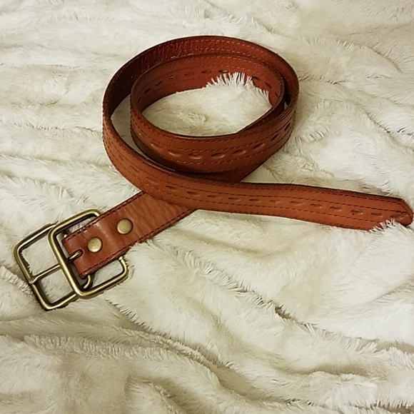 Linea Pelle Accessories - Linea Pelle  Leather belt with Brass hardware